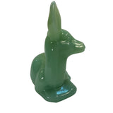 Mosser Fawn Art Glass Deer Jade Jadeite Woodland Christmas Forest  3.75” New