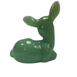 Mosser Fawn Art Glass Deer Jade Jadeite Woodland Christmas Forest  3.75” New