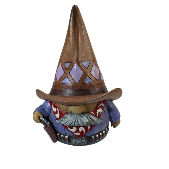 Jim Shore Gnome On The Range Cowboy Western New Texas
