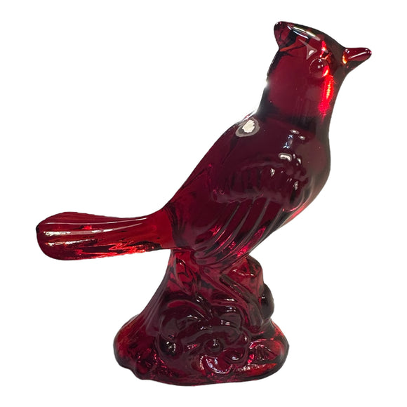 Mosser Cardinal Art Glass Red Bird USA 5” Gift Mom Condolence Christmas