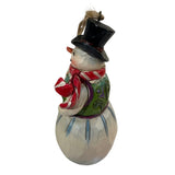 Jim Shore Snowman Broom Top Hat Christmas Ornament New