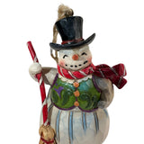 Jim Shore Snowman Broom Top Hat Christmas Ornament New