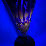 Mosser Ruby Red Glass Diamond Cut Vase Partial Glow New USA