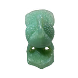Mosser Turkey USA Jade Jadeite Green Solid Art Glass Thanksgiving 3” New