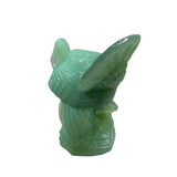 Mosser Turkey USA Jade Jadeite Green Solid Art Glass Thanksgiving 3” New