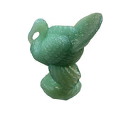 Mosser Turkey USA Jade Jadeite Green Solid Art Glass Thanksgiving 3” New
