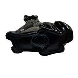 Mosser Labrador Art Glass Black Lab Dog Figurine Paperweight USA New Hunt Pet