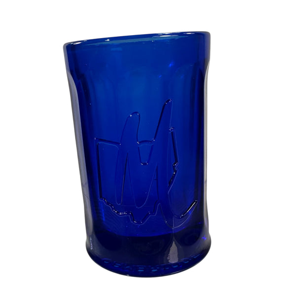 Mosser M Logo Ohio Shot Glass Cobalt New USA
