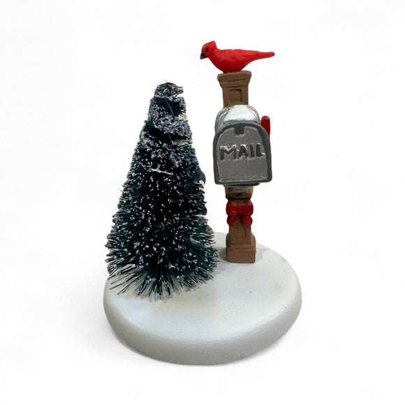 Department 56 Cardinal Mailbox Snow Dept 56 Christmas Village New Accessory