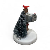 Department 56 Cardinal Mailbox Snow Dept 56 Christmas Village New Accessory
