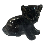 Little Critterz Black Panther Cub Miniature Porcelain Figurine