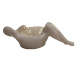 Mosser Art Deco Style Woman Pink Crown Tuscan Soap Dish Jewelry Caddie Spoon Rest New