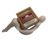 Mosser Art Deco Style Woman Pink Crown Tuscan Soap Dish Jewelry Caddie Spoon Rest New