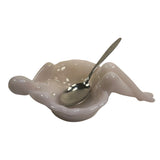 Mosser Art Deco Style Woman Pink Crown Tuscan Soap Dish Jewelry Caddie Spoon Rest New
