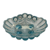 Mosser Eye Winker Blue Opalescent Jam Candy Nut Jewelry Caddie Dish New