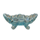 Mosser Eye Winker Blue Opalescent Jam Candy Nut Jewelry Caddie Dish New