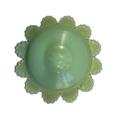 Mosser Jadeite Green Round Candy Dish 3 Footed With Dome Lid New USA