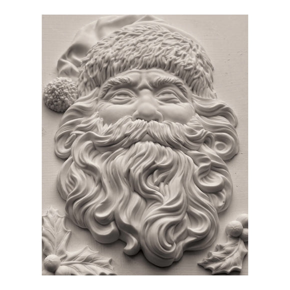 Iron Orchid Designs IOD Saint Nick Santa Mould Christmas Holiday 5x7