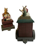 Classic Holiday Winnie The Pooh Train Set Tigger Eeyore Piglet Disney Christmas Vintage