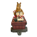 Classic Holiday Winnie The Pooh Train Set Tigger Eeyore Piglet Disney Christmas Vintage