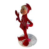 Annalee Messages Of Love Valentines Red Felt Elf Doll  Poseable New 10”