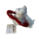 Annalee Kitty Love White Kitten Persian Cat Heart Felt Figure New