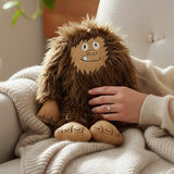 Lazy One Bigfoot Plush Critter Pal Toy Soft Faux Fur Embroidered Details 12-Inch Brown Stuffed New