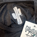 Caboose Kids Neon Lightning Bolt Black Graphic Tee With Leopard Print 6T New