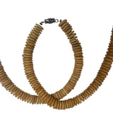 Handcrafted Fish Pendant Necklace With Wood Beads Natural Bone Accents Unique Statement Jewelry