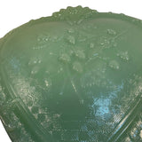 Mosser Large Jadeite Green Strawberry Heart Trinket Box New USA