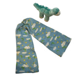 Vintage Bratz Doll Tiny Blue Dinosaur Plush with Cozy Cloud Print Pajama Pant Set