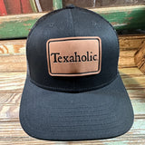 Texaholic®️ Leather Patch Cap