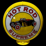 Hot Rod Supreme Reproduction Gas Pump Globe Glass Lenses Petroliana Gasoline New