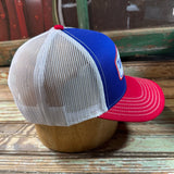 Texaholic®️ Red, White and Blue Patch Cap