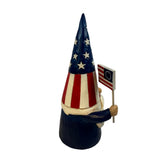 Jim Shore Patriotic Gnome Figurine Betsy Ross Flag Stars & Stripes Hat Americana Decor