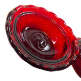 Roses Closet Mini Ruby Red Glass Hen On Nest Salt Cellar GLOWS Decorative Collectible New