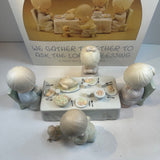 Vintage Precious Moments We Gather Together To Ask The Lords Blessing 6 Piece Figurine Set Thanksgiving