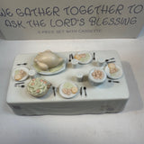 Vintage Precious Moments We Gather Together To Ask The Lords Blessing 6 Piece Figurine Set Thanksgiving