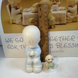 Vintage Precious Moments We Gather Together To Ask The Lords Blessing 6 Piece Figurine Set Thanksgiving