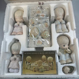 Vintage Precious Moments We Gather Together To Ask The Lords Blessing 6 Piece Figurine Set Thanksgiving