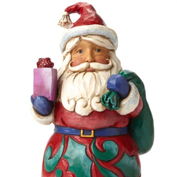 Jim Shore Santa with his Bag and Gift – Conner's Corner