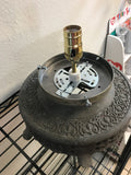 z. Antique Gas Pump Globe Light Lamp Stand
