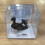 Little Critterz Black and White Tuxedo Cat Miniature Porcelain Figurine