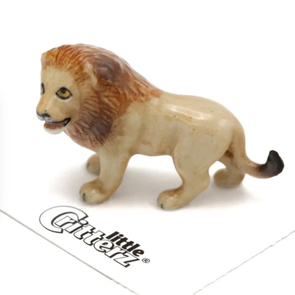 Little Critterz Lion Miniature Porcelain Figurine