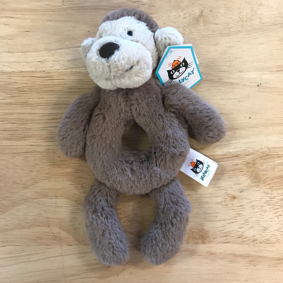 Monkey Plush Ring Rattle by Jellycat