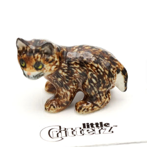 Little Critterz Bobcat Miniature Porcelain Figurine
