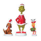 Dept  56 Grinch with Max and Cindy-Lou Who
