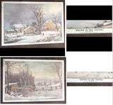 Vintage Currier and Ives Placemats