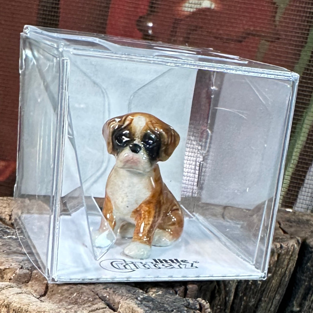 Little Critterz Boxer Puppy Miniature Figurine – Conner's Corner ...
