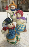 Jim Shore Stacked Snowman Family Ornament